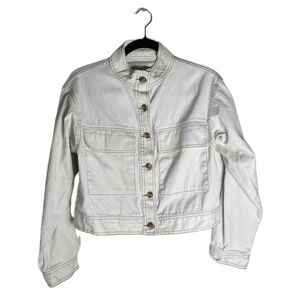 Ten‎ Sixty Sherman Women's Carpenter Utility Boxy Buttonup Denim Jacket Small
